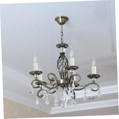 Happyyami 4pcs Iron Chandelier Lamp Base Sleeves Covers