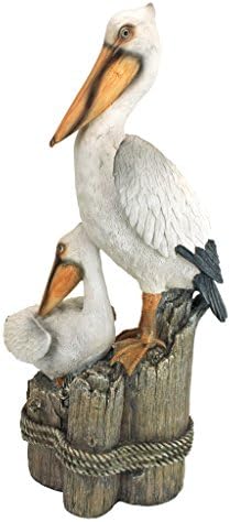 Design Toscano Coastal Decor Pelican Statue 9 Inch Wide