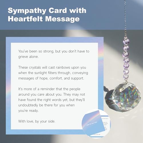 Light By Your Side Sympathy Gift - Crystal Rainbow Suncatcher