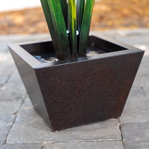 XBrand Freestanding Flower Water Fountain with LED Lights 39 Tall