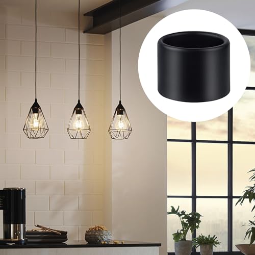 4Pcs Black Light Socket Shade Rings E26 E27 Compatible