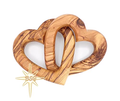 Customized Wooden Interlocking Heart Decor