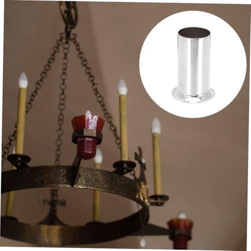 Happyyami 4pcs Iron Chandelier Lamp Base Sleeves Covers
