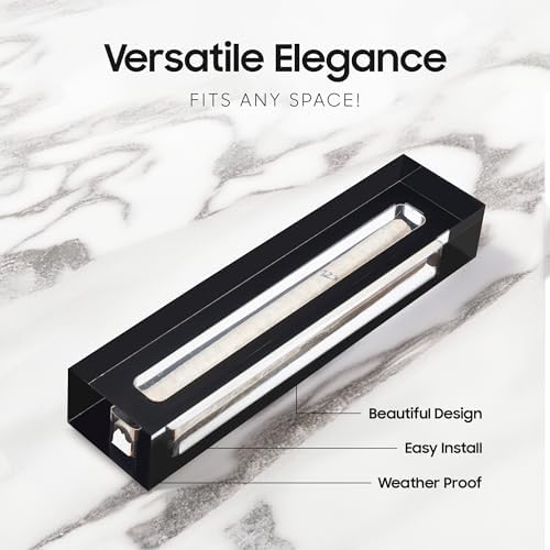 AS Mezuzah Acrylic Case for Door - 6 Inches Black