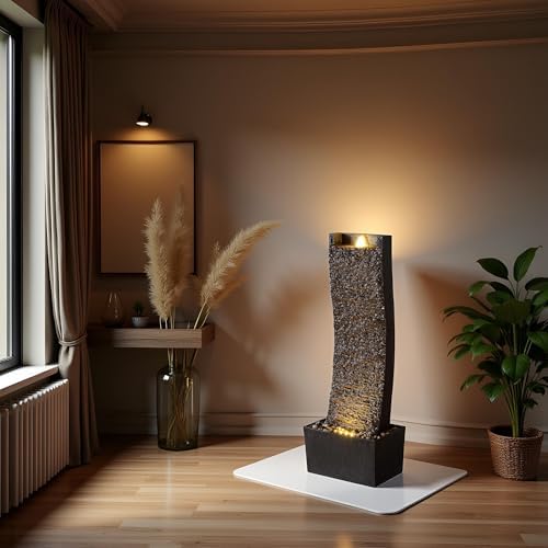 382 Inch Indoor Outdoor Water Fountain with LED Lights