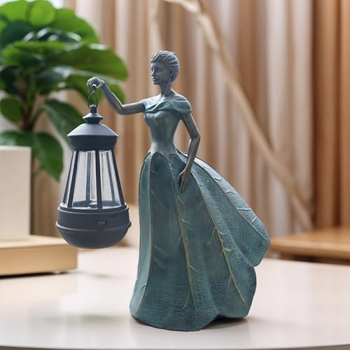 Fairy Garden Statue with Solar Lights and Resin Details