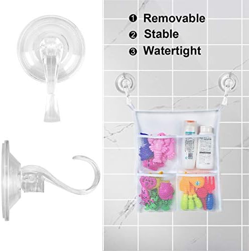 2PCS Wreath Hanger Suction Cup Hooks with Key Lock