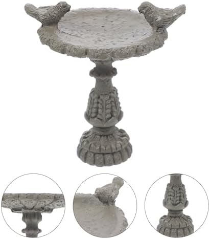 Miniature Birdbath Fountain for Dollhouse Garden