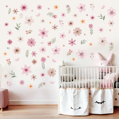 Boho Flower Wall Stickers for Bedroom