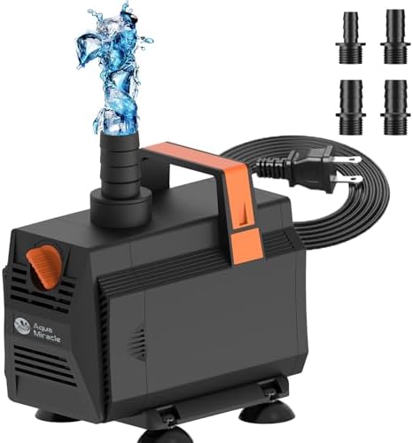 AquaMiracle 880GPH Submersible Pond Pump with Flow Control