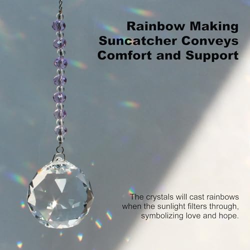 Light By Your Side Sympathy Gift - Crystal Rainbow Suncatcher
