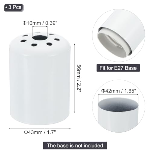 PATIKIL E27 Lamp Socket Covers 3PCS Decorative Lighting Accessories