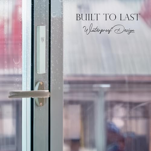 Modern Glass Mezuzah Case for Door with Shattered Design