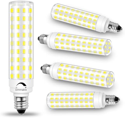 Dimmable E11 LED Bulbs 10W 950LM 6000K Daylight White 5-Pack