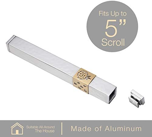 AS Mezuzot Aluminum Mezuzah Case Pomegranate Design