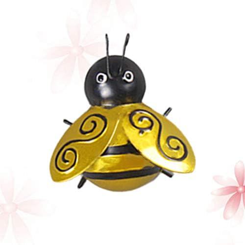 Wakauto Golden Metal Bee Wall Hanging Decor