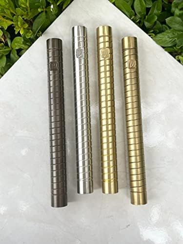AS Brass Mezuzah Case With Scroll 7 Inches