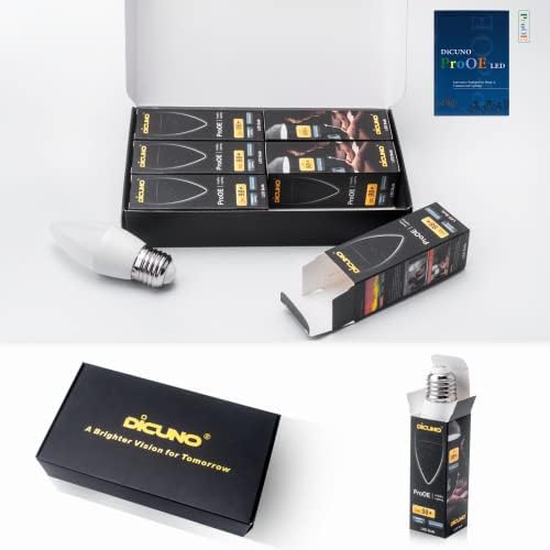 DiCUNO ProOE E26 LED Bulb 5W Warm White 3000K 2 Pack