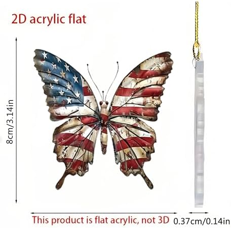 8 Pcs 4th of July Tree Hanging Ornaments