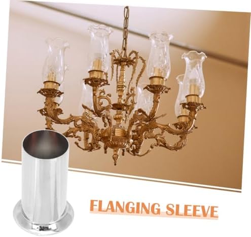 Happyyami 4pcs Iron Chandelier Lamp Base Sleeves Covers