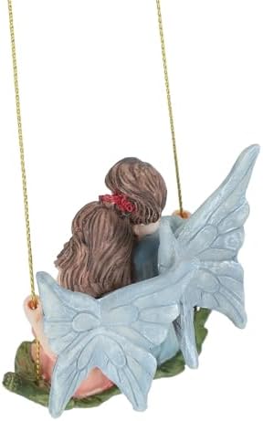 Couple Flower Fairy Garden Pendant Sculpture