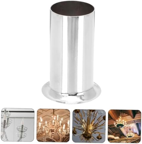 Happyyami 4pcs Iron Chandelier Lamp Base Sleeves Covers