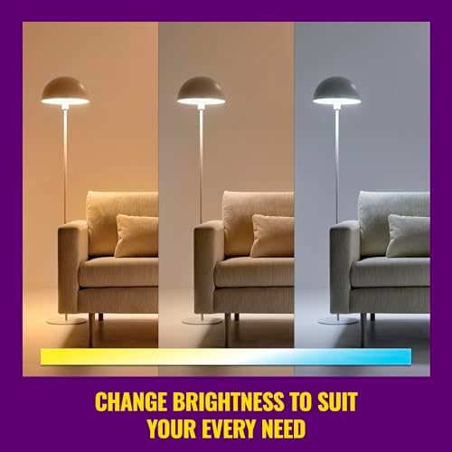 WiZ Clear 40W Filament LED Smart Candle Bulb - Pack of 6