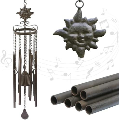 Sun-Facing Wind Chimes for Outdoor Decor