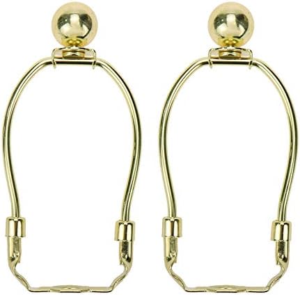 LC LICTOP 5 Inch Gold Lamp Harp Holder Set of 2
