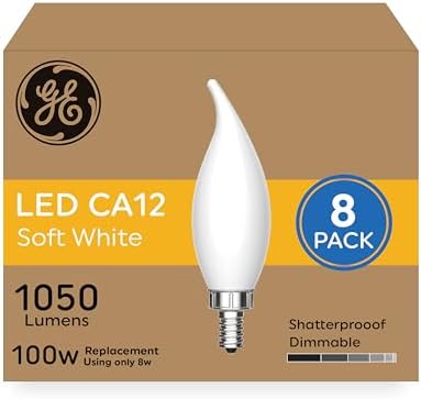 GE Ultra Bright LED Light Bulbs 100W Soft White 8 Pack