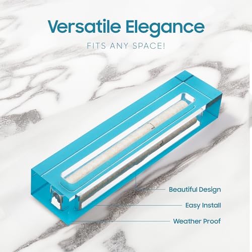 Modern Acrilic Mezuzah Case With Scroll