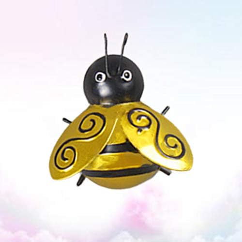 Wakauto Golden Metal Bee Wall Hanging Decor