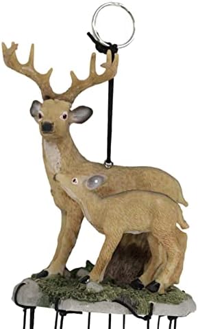 Ebros Gift Forest Family Deer Wind Chime Decor