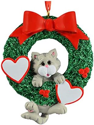 Personalized Cat Ornament 2024 with Name