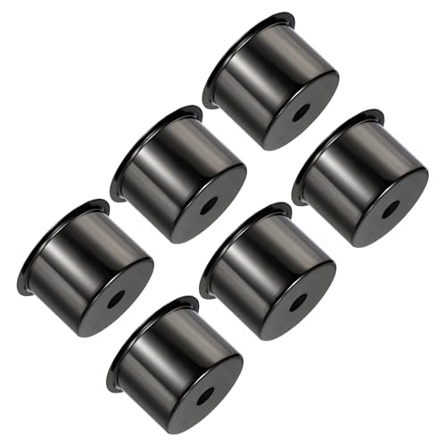 PATIKIL E27 Lamp Socket Covers 6 Pcs Pearl Black Decorative