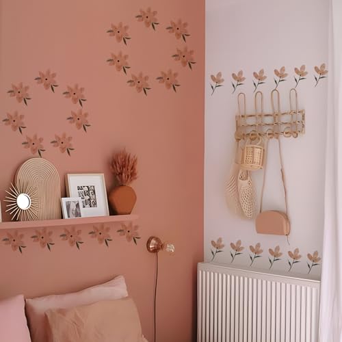 YouRfocus Daisy Wall Decals 36 PCS Orange