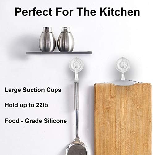 2PCS Wreath Hanger Suction Cup Hooks with Key Lock