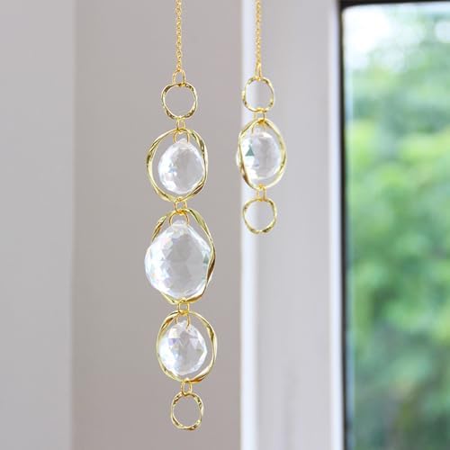 Healing Crystal Suncatchers 2 Pack Rainbow Maker