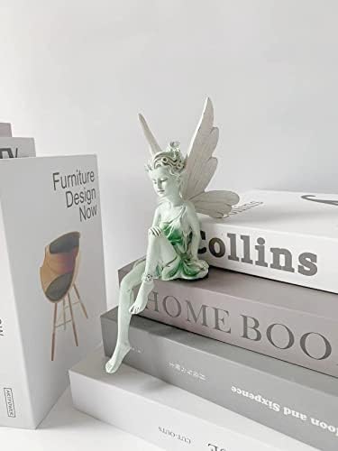 Fairy Garden Angel Figurine White Outdoor Resin Statue