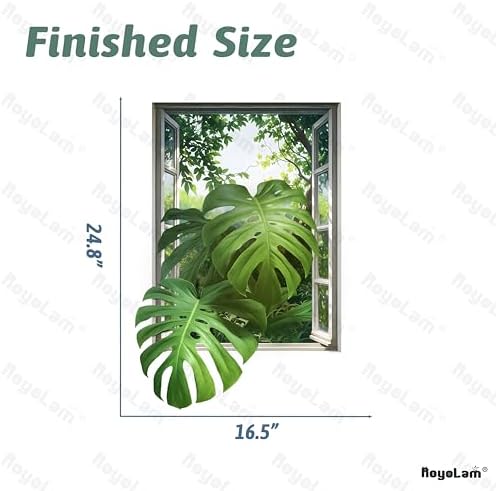 3D Monstera Leaves Wall Decals for Home Decor
