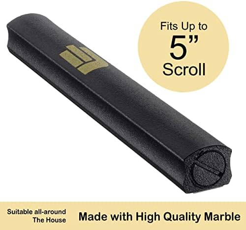 AS Mezuzah Black Aluminum Case with SHIN Design