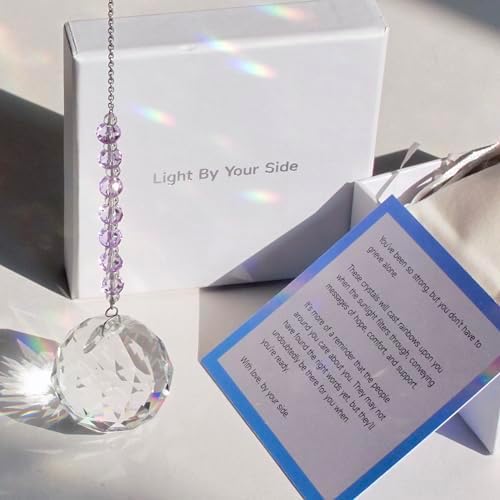 Light By Your Side Sympathy Gift - Crystal Rainbow Suncatcher
