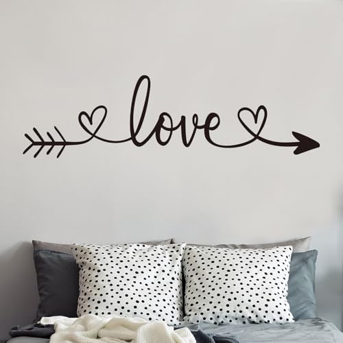 AnFigure Love Quotes Wall Stickers - Inspirational Vinyl Art for Couples