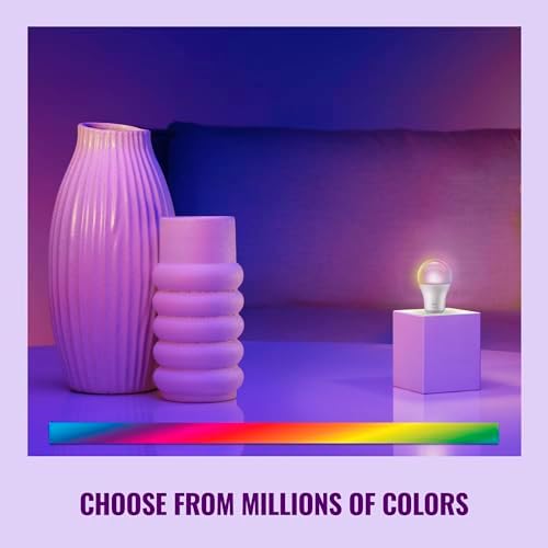 WiZ Clear 40W Filament LED Smart Candle Bulb - Pack of 6