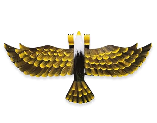 WitnyStore 24 Inch Blue Crane Wooden Bird Mobile