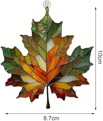 Acrylic Maple Leaf Suncatcher for Window Wall