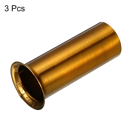 MECCANIXITY 3Pcs Gold Bronze Chandelier Candle Covers Sleeves