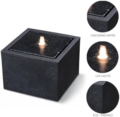 1279 Inch H Outdoor Water Fountain with LED Light