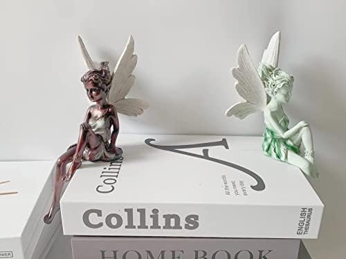 Fairy Garden Angel Figurine White Outdoor Resin Statue