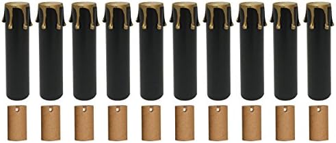 Royal Designs 4 Inch Candle Drip Sleeves Chandelier Socket Covers Set of 10